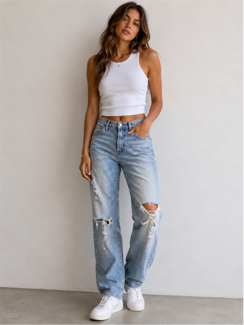 Agolde Women’s  Light Blue Straight Denim Jeans